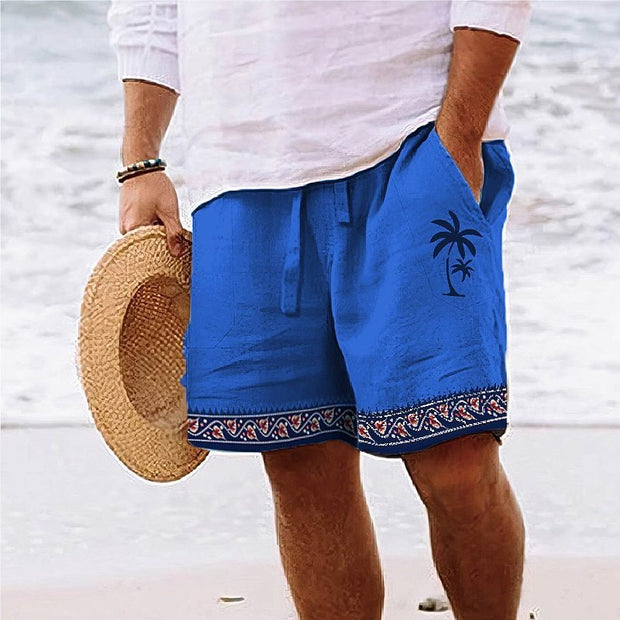 Men's Summer Fashion Beach Shorts Loose Drawstring