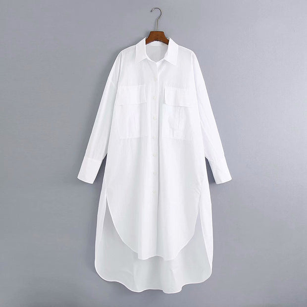Women's Silk Loose Lengthened Blouse