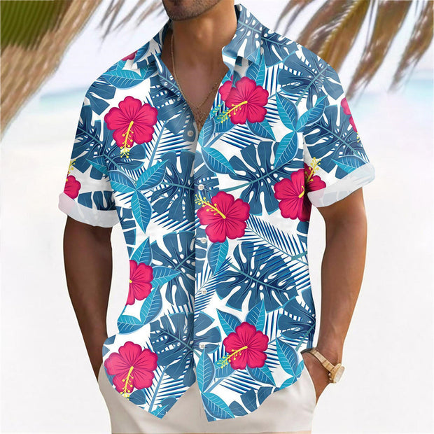 Men's Hawaii Button Down Beach Shirt