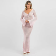 Women's Knitted Beach Bikini Swimsuit Blouse