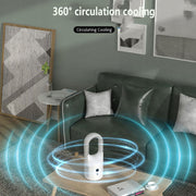 Electric Bladeless Portable Fan Cooler Silent 360 Circulation