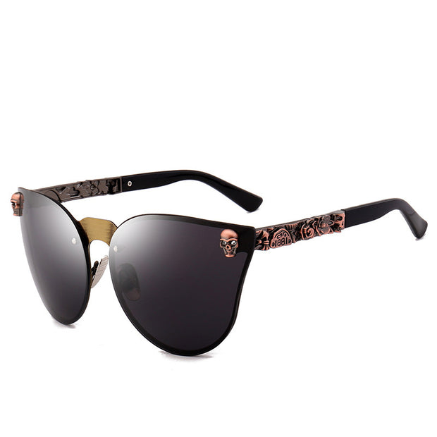 Metal Skull Design Sunglasses