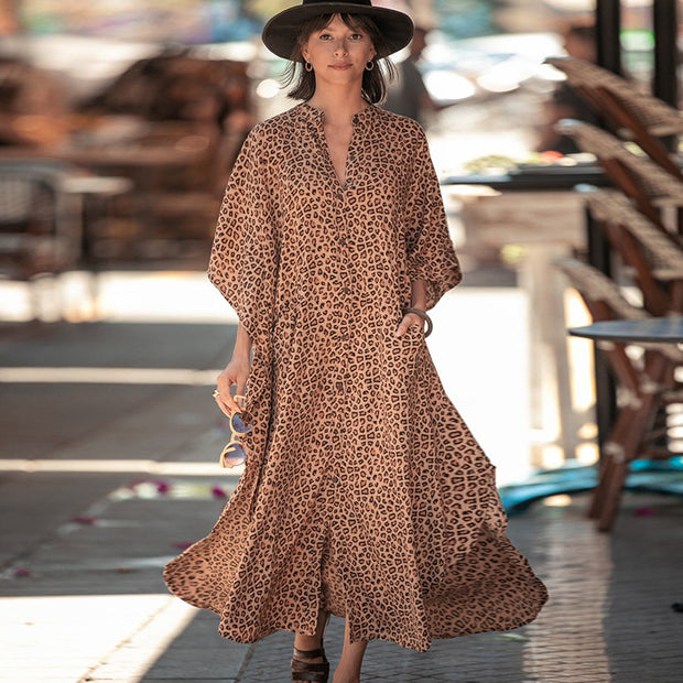 Striped Robe Sun Protection Beach Clothing