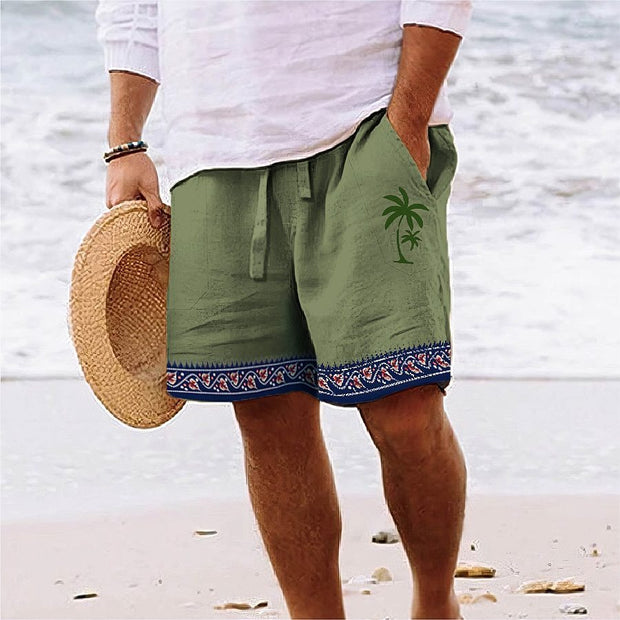Men's Summer Fashion Beach Shorts Loose Drawstring