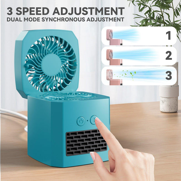 Dual-function Cooling And Heating Fan For Home