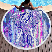 Elephant Printed Beach Towels