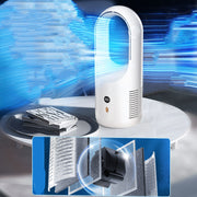 Electric Bladeless Portable Fan Cooler Silent 360 Circulation