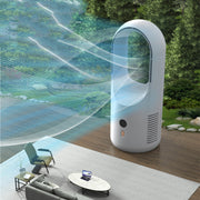 Electric Bladeless Portable Fan Cooler Silent 360 Circulation