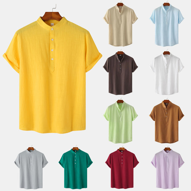 Men's Casual Short Sleeve Shirt For The Beach