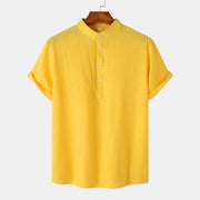 Men's Casual Short Sleeve Shirt For The Beach