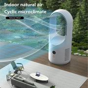 Electric Bladeless Portable Fan Cooler Silent 360 Circulation