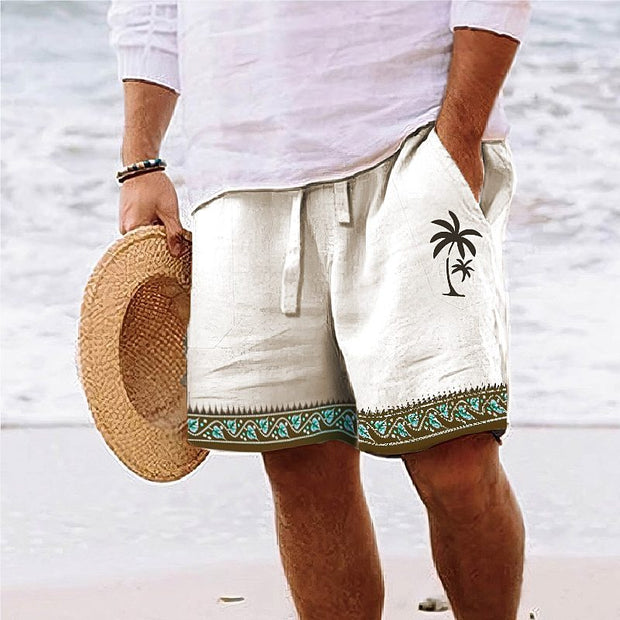 Men's Summer Fashion Beach Shorts Loose Drawstring