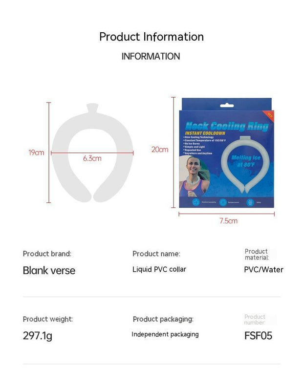 Heat Stroke Prevention Cold Neck Ring