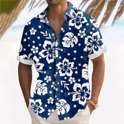 Men's Hawaii Button Down Beach Shirt