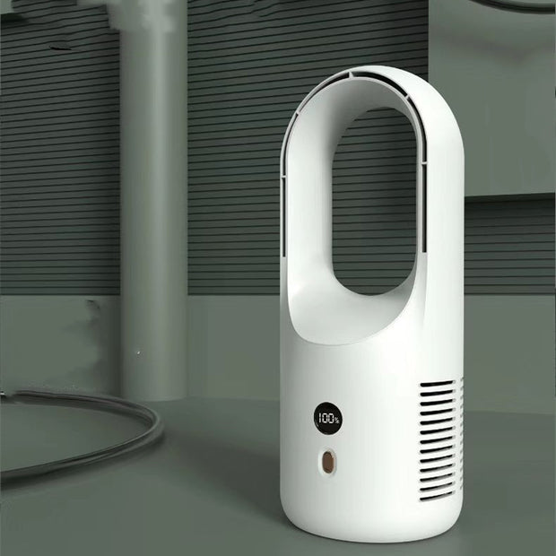 Electric Bladeless Portable Fan Cooler Silent 360 Circulation